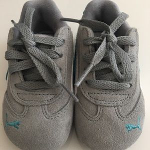 Puma Baby Boy/Girl Grey Suede Sneakers Size 5